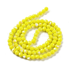 Chapelets de perles en verre opaques&nbsp;EGLA-A035-P6mm-L04