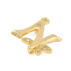 Латунные хрустальные стразы буквы звенья соединительные подвески&nbsp;KK-S395-06G-N