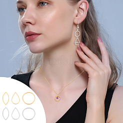 48 шт. 6-х стилевое соединительное кольцо из нержавеющей стали&nbsp;STAS-UN0056-48