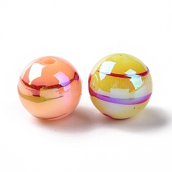 УФ-покрытие радужные строковые стеклянные акриловые бусины&nbsp;OACR-E009-10F