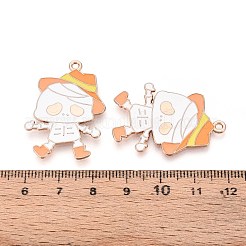 Pendentifs en émail en alliage thème halloween&nbsp;ENAM-T022-54G-10
