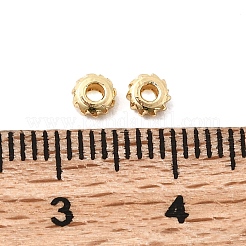 Плоские круглые латунные бусины&nbsp;KK-H520-05B-G