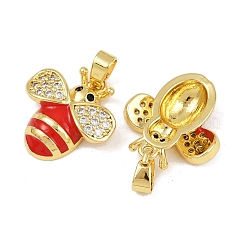 Латунные микро проложить кубического циркония подвески&nbsp;KK-F908-01G-B02