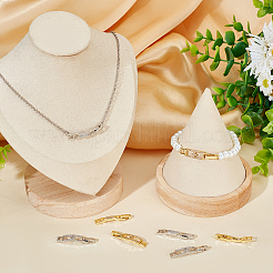 8 шт. 4 стиля застежки для часового ремешка из латуни с прозрачным кубическим цирконием ZIRC-BBC0002-02