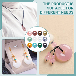 12шт 12 стиля подвески из натуральных и синтетических драгоценных камней G-BC0001-49