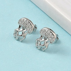 Серьги-гвоздики из циркония EJEW-A145-03A-P