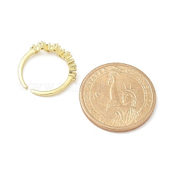 Кольца-манжеты из прозрачного кубического циркония RJEW-G337-03G