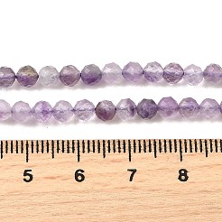 Природный аметист нитей бисера&nbsp;LS-G-S387-A02-4mm