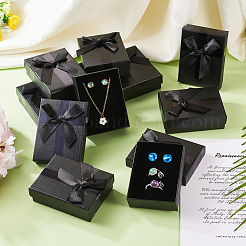 Прямоугольные бумажные подарочные коробки с бантом CON-TAC0010-89D