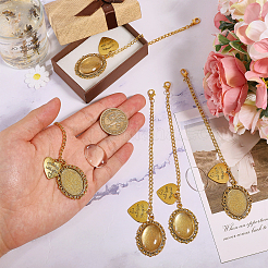 Наборы для самостоятельного изготовления овальной подвески в виде шляпы бакалавра из сплава HJEW-GL00019