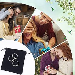 12 шт. рифленые кольца из нержавеющей стали STAS-UN0038-94B