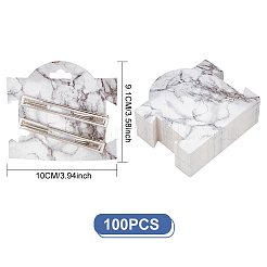 Прямоугольные скрепки для волос&nbsp;CDIS-WH0027-04A-01