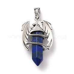 Natürliche Lapislazuli Anhänger hingewiesen&nbsp;G-B042-04P-52