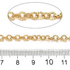 Латунные текстурированные овальные цепи CHC-C014-23G