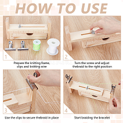 Набор инструментов для фиксации вязания деревянной веревки&nbsp;DIY-WH0750-002