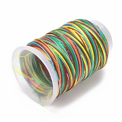 5 rouleaux de cordons en polyester teints par segments à 12 épaisseurs&nbsp;WCOR-P001-01B-013