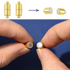 10 Beutel Messing-Magnetverschlüsse mit Ösen&nbsp;KK-FS0002-02P
