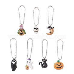 7 шт. 7 стиля подвесных украшений из смолы на тему Хэллоуина&nbsp;HJEW-JM03675