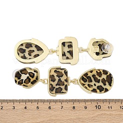 Boucles d'oreilles pendantes en alliage acrylique&nbsp;EJEW-M075-01G-06