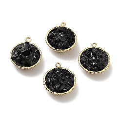 Подвески из натурального обсидиана&nbsp;KK-C242-05G-06