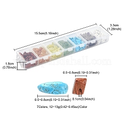 84~91 г 7 стиля чакра нити из натуральных и синтетических бусинок из драгоценных камней G-YW0001-30