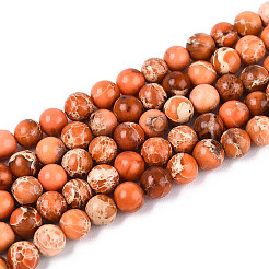 Натуральные имперские нитки из яшмы G-A175B-4mm-07-01