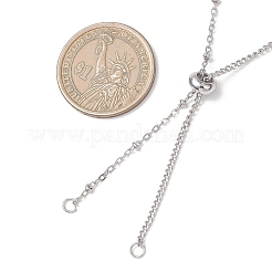 Изготовление ожерелий-слайдеров из нержавеющей стали 304&nbsp;AJEW-JB01530