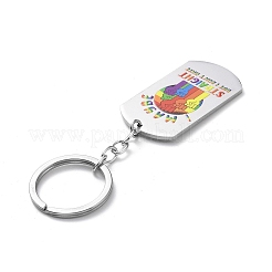 Брелок из нержавеющей стали Pride Rainbow 201&nbsp;LS-KEYC-G051-01P-01
