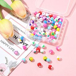 72шт 12 цвета бусины из полимерной глины ручной работы CLAY-FS0001-43