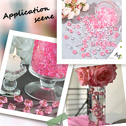 300шт 3 цвета прозрачные акриловые бусины&nbsp;OACR-SC0001-47A