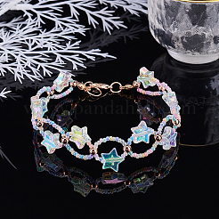 Экологичные прозрачные акриловые бусины&nbsp;TACR-FH0001-01