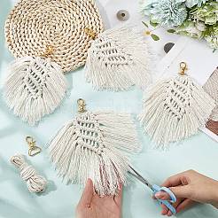 Наборы для изготовления брелоков из хлопка ручной работы в стиле бохо&nbsp;DIY-SC0028-16