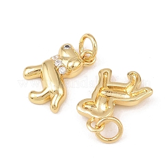 Colgante micropavé cubic zirconia de latón&nbsp;KK-G544-25G
