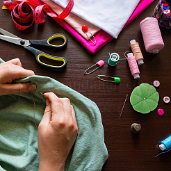 2шт. бархатная игольница 2-х цветов DIY-DC0002-02