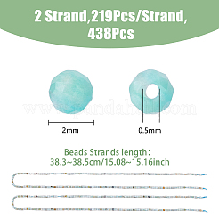 2 нити натуральных цветочных бусин амазонита нити G-FI0001-05