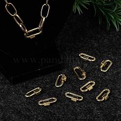 Латунные брелоки с карабином&nbsp;LS-KK-T047-08G