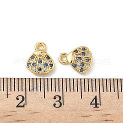 Breloques en laiton avec zircone cubique de micro pave&nbsp;X1-KK-C099-01H-G