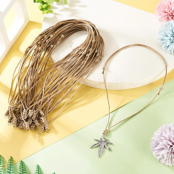 30 шт. экологически чистые корейские вощеные полиэстеровые плетеные регулируемые ожерелья&nbsp;NJEW-TAC0023-03
