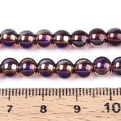 Гальванизируйте прозрачное стекло бисер нитей&nbsp;GLAA-T032-T6mm-AB19