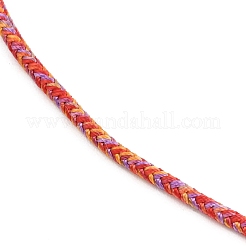 Creazione di collane in cordoncino di policotone intrecciato&nbsp;MAK-F038-B-G