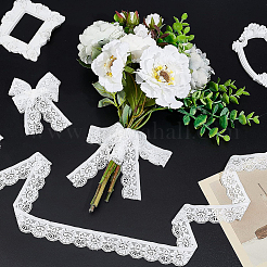 Кружевная отделка из гипюра стрейч SRIB-WH0011-009B