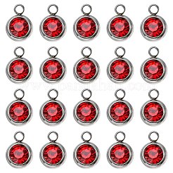 20 шт. 201 подвеска со стразами из нержавеющей стали&nbsp;STAS-YW0002-02B