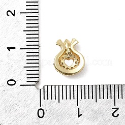 Кабошоны из прозрачных кубических цирконий в форме мешочка из латуни KK-A275-33A-G