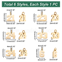 6 шт. 6 стиля подвески из хирургической нержавеющей стали 316 STAS-UN0040-38G