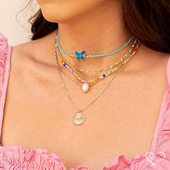 100шт 10 стиля уф-покрытие акриловые европейские бусины&nbsp;OACR-CD0001-04