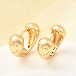 Латунные серьги обруча EJEW-F391-03G