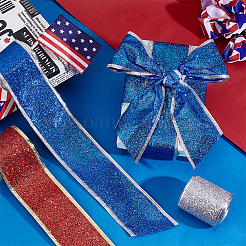 3 рулон двухцветной блестящей полиэстеровой ленты с блестками&nbsp;OCOR-PH0005-54