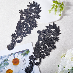 Blumen-Spitzenapplikationen aus Polyester-Stickerei&nbsp;LS-DIY-WH0409-62