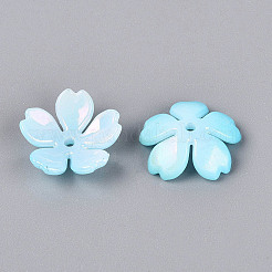 Capuchons de perles en plastique opaques&nbsp;KY-N025-64D