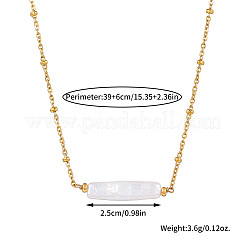 Женские ожерелья-спутники из нержавеющей стали с подвеской из жемчуга Кеши в стиле барокко XQ7733